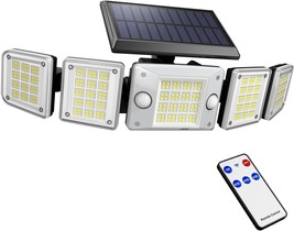 Solar Lights Outdoor 280 LED Solar Lights for Outside Solar Flood Lights IP65 Wa - £62.98 GBP