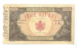 10.000 Lei 1945 Very Fine Grade - $77.00