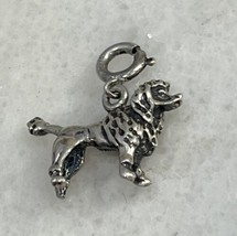 Sterling Silver 925 Poodle Dog Charm  - £28.42 GBP