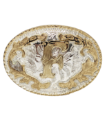 Letter “F” Western Cowboy Casual Style Silver Golden Rodeo 4&quot; X 3&quot; Belt ... - €8,48 EUR