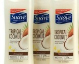 (3 Bottles) Suave Essentials Tropical Coconut Moisturizing Body Wash 15 Oz - £21.79 GBP