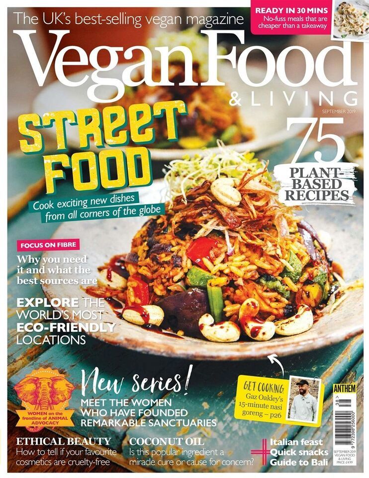 Primary image for Vegan Food & Living Magazine London Anthem Publishing SEPTEMBER 2019 Back Issue