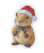 Christmas Capybara Plushie Pillow, Custom Animal Cushion, Holiday Decora... - $853.98 MXN