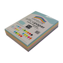 Rainbow A4 Copy Paper 80gsm 1-Ream (Pastel) - £33.94 GBP