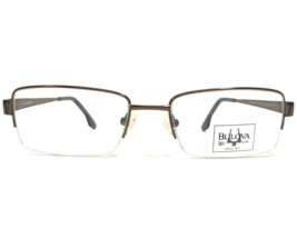 Bulova Eyeglasses Frames Valley City Brown Square Half Rim 54-18-140 - £43.60 GBP
