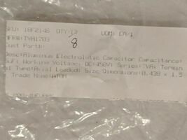 SPRAGUE ALUMINUM ELECTROLYTIC CAPACITOR WORKING VOLTAGE 450V SIZE 0.438 ... - $3.15