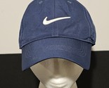 Nike Golf Hat Cap Mens Strapback Navy Blue White Swoosh Adjustable Golfing - $14.50