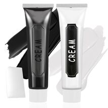 Black White Oil-Based Face Paint Kit with Brushes - Professional Halloween - $60.27 MXN Black White Oil-Based Face Paint Kit with Brushes - Professional Halloween - $60.27 MXN
