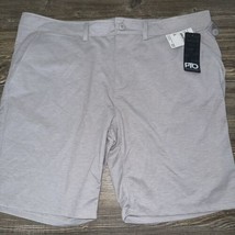 Pto Shorts Size 38 Flat Front Gray Chino Soft Shorts Mens. NWT. 5 - £13.97 GBP