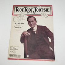 1922 Toot Toot Tootsie Goo Bye Sheet Music Al Jolson Big Hit Bombo Movie - £7.08 GBP