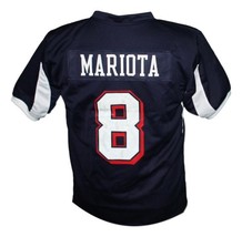 Marcus Mariota #8 Saint Louis High School Men Football Jersey Navy Blue Any Size image 5