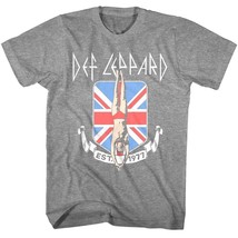 Def Leppard Diver Union Jack Men&#39;s T Shirt High n Dry Album 1977 Union Jack Rock - £23.13 GBP+