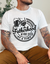 Surviving Fatherhood One Beer At A Time Graphic Tee T-Shirt Funny for Men Dads - £18.35 GBP+