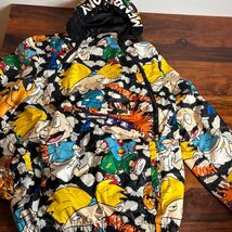 Members Only x Nickelodeon 90s Cartoon Print Hooded Puffer Jacket Mens L... - $18.02