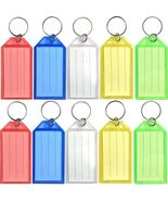 Coast Key Chain Key Tags 10 Pack Assorted Colors Plastic Key Ring Labels - $61.75 MXN