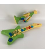 Pop Tunes Guitar Trumpet Musical Instrument Set Lights Sounds Intellect ... - $54.09 CAD