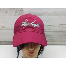 Blue Angels Embroidered Baseball Cap Hat Red Burgundy US Navy Show Jets ... - £12.94 GBP