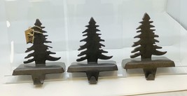 SET OF 3~Park Designs Fir Christmas Tree Stocking Hanger -Iron Finish~DISCOUNTED - £38.49 GBP