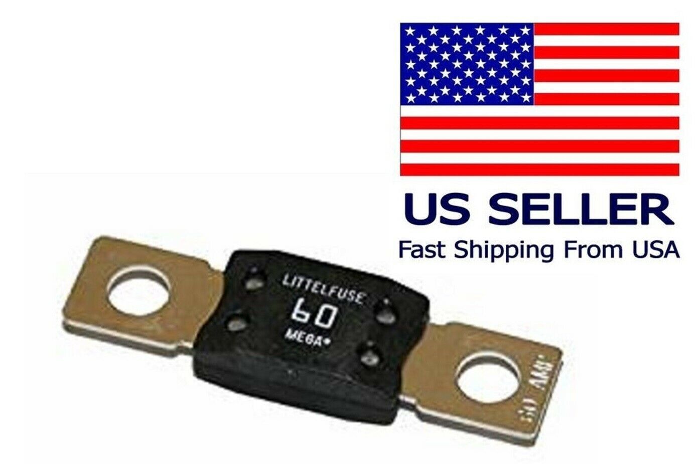 EZGO GOLF CART 60A 60 AMP 32V 32 VOLT LITTELFUSE MEGA FUSE NEW - $6.99
