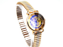 Womens LA Express Quartz Watch New Battery Prism Style Crystal Two-Tone ... - £19.66 GBP