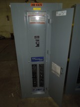 Square D NQOD 200A 3ph 240VAC ~48VDC Main Panel 42 Circuit w/ Misc Breakers - £904.62 GBP