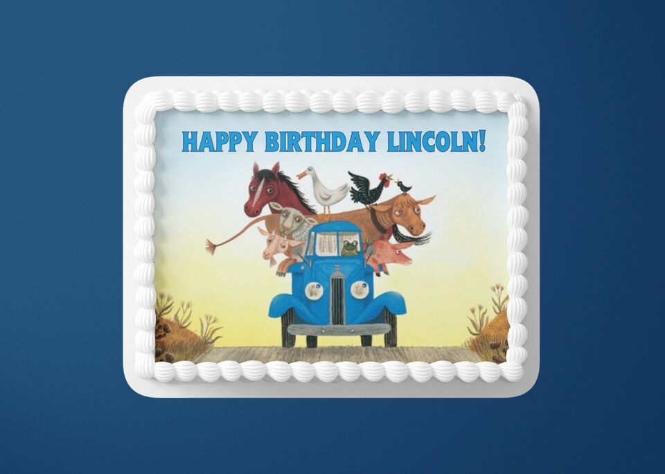 Little Blue Truck Custom Cake Topper Pre-k - $9.89