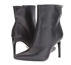 New Calvin Klein Revel Nappa Pointed Toe Boots, Black (Size 7.5 M) - Msrp $169 - £47.92 GBP