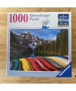 Ravensburger 1000 Piece Jigsaw Puzzle Mountain Canoes 2013 NEW SEALED - £17.66 GBP