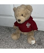 Aeropostale Brown Teddy Bear Plush w/Red Zip Up Hoodie &quot;Aero 87&quot; 2010 NWT - $14.85