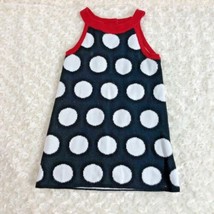 Gymboree Infant 18 24 mos Sleeveless Dress Black White Polka Dots Dress ... - $8.91