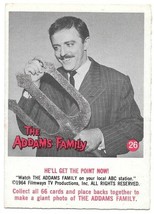 The Addams Family TV Series Trading Card #26 &quot;Get The Point&quot; Donruss 196... - £9.12 GBP
