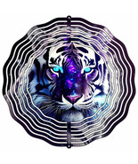 Black and White Tiger Metal Wind Spinner - $47.70 CAD