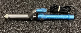 BaByliss PRO Nano Titanium 1&quot; Spring Curling Iron Model BABNT100S Blue - Tested - £10.68 GBP
