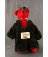 VIB Very Important Red Bear Plush 20&quot; Tall Lauren Bearcall 1987 Complete... - £32.91 GBP
