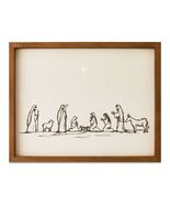 Nativity Scene with Bethlehem Star Framed Christmas Wall Art, 14&quot; X 11&quot; - $468.64 MXN