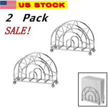 2 Pack Napkin Holder Wire Chrome Table Metal Dinner Lunch Dinning Room D... - $13.85