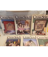 Lot of 6 Vintage 1987 Cross Stitch &amp; Country Crafts Magazines Complete Year - $364.60 MXN
