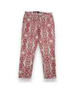 NYDJ Not Your Daughters Jeans Red Stone Tribal Tiki Ankle Pants Tummy Tu... - £15.27 GBP