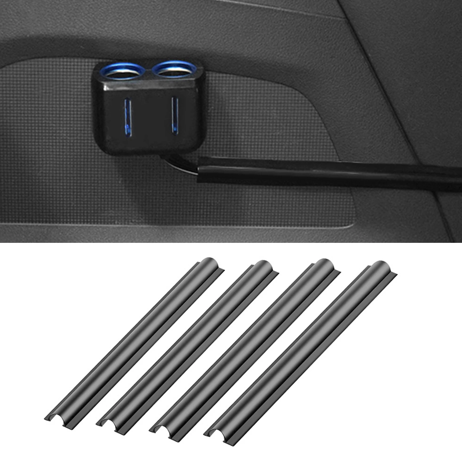 T car interior cable line sleeve protector universal hidden wire cover clips data cable thumb200