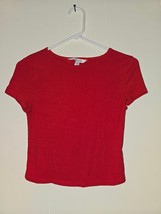 POPSUGAR T-Shirt Women&#39;s XS Knit Short Sleeve Casual Preppy (ZTO) - £14.73 GBP