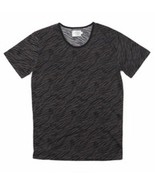 SHADES OF GREY by Micah Cohen TEE SHIRT Crew Neck CHARCOAL Zebra ( S ) - £50.97 GBP