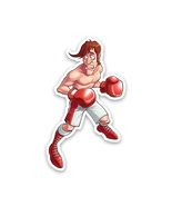Glass Joe Sticker Vinyl Decal Waterproof Punch Out Nintendo Wii Retro Ga... - $4.50+