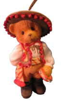 Cherished Teddies 450979 Spanish Boy Hanging Ornament Christmas Bear 1998 - £8.63 GBP
