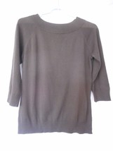 Ann Taylor 100% cotton Brown boatneck Sweater Size M - $446.21 MXN