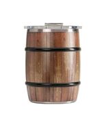 ORCA Double Whiskey Barrel 24oz Dark Oak Grain Stainless Steel Insulated... - $24.87