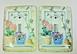 Garden Flower Light Single Switchplates - $19.62