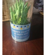 Garden Light Set 50 Green Bulbs - $184.77 MXN