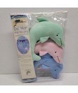 Kids Line Del Mar Wall / Ceiling Hanging Dolphins Plush Decor Blue Pink ... - $29.60