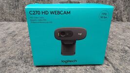 Logitech C270 HD 720P USB Laptop Computer Webcam Model V-U0018 AutoFocus... - $9.99