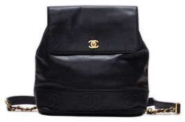 Chanel Triple Coco Turn Lock Chain Caviar Skin Black - £3,249.38 GBP